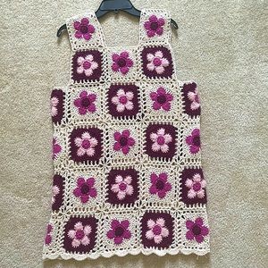 Crocheted floral dress